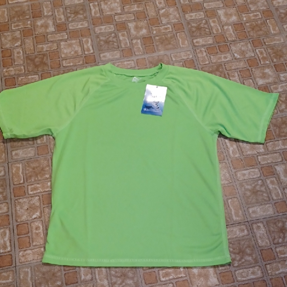 Kanu Surf Neon Green Tee  Surf, Swim Shirt Size Small